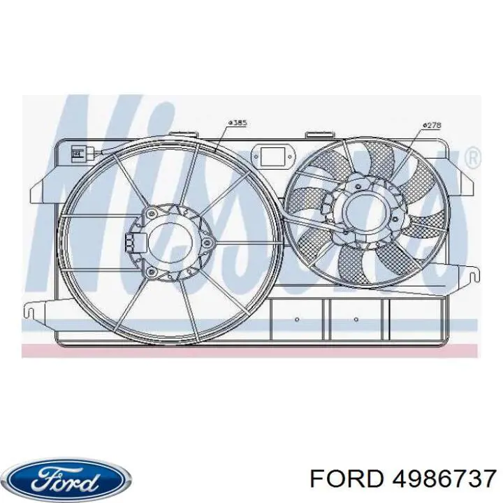 4986737 Ford Ventilador de refrigeración del motor