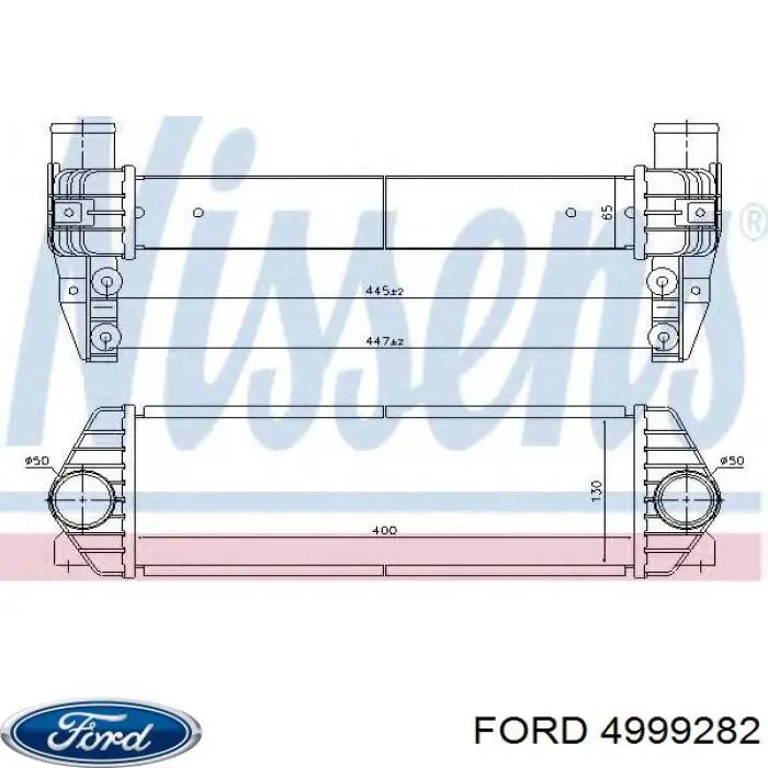 Intercooler 4999282 Ford