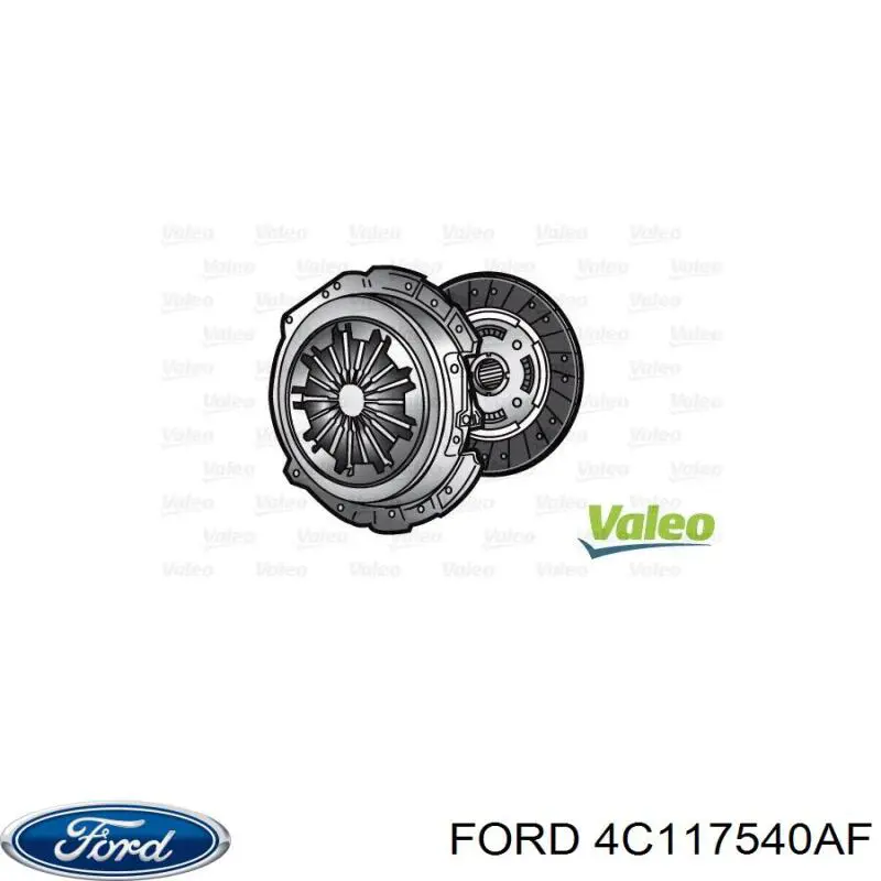 4C117540AF Ford kit de embrague (3 partes)