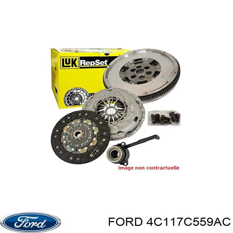 Cilindro esclavo de el embrague cojinete de liberacion Ford 4C117C559AC