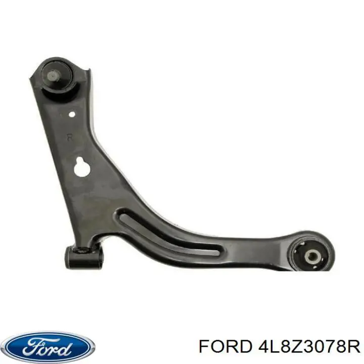 4L8Z3078R Ford barra oscilante, suspensión de ruedas delantera, inferior derecha