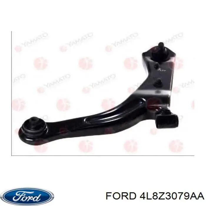 4L8Z3079AA Ford barra oscilante, suspensión de ruedas delantera, inferior izquierda