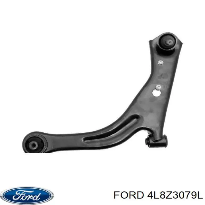 4L8Z3079L Ford barra oscilante, suspensión de ruedas delantera, inferior izquierda