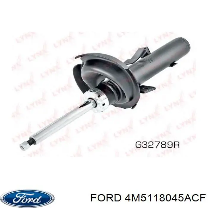 Amortiguador delantero izquierdo 4M5118045ACF Ford