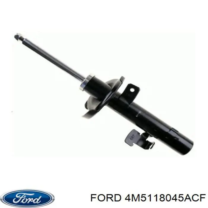 4M5118045-ACF Ford amortiguador delantero izquierdo