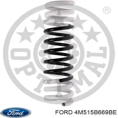 4M515B669BE Ford muelle de suspensión eje trasero