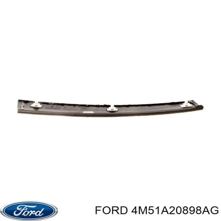 4M51A20898AG Ford moldura de puerta delantera derecha vertical