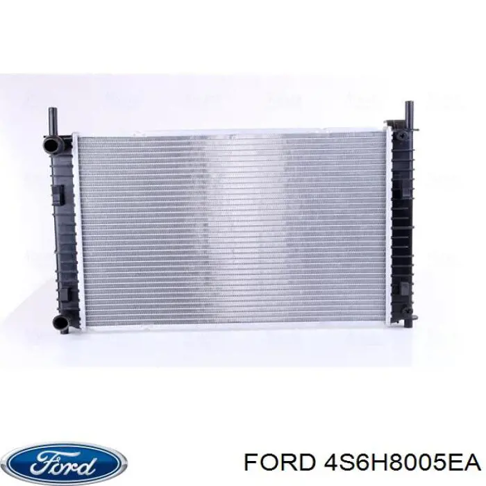 4S6H8005EA Ford radiador refrigeración del motor