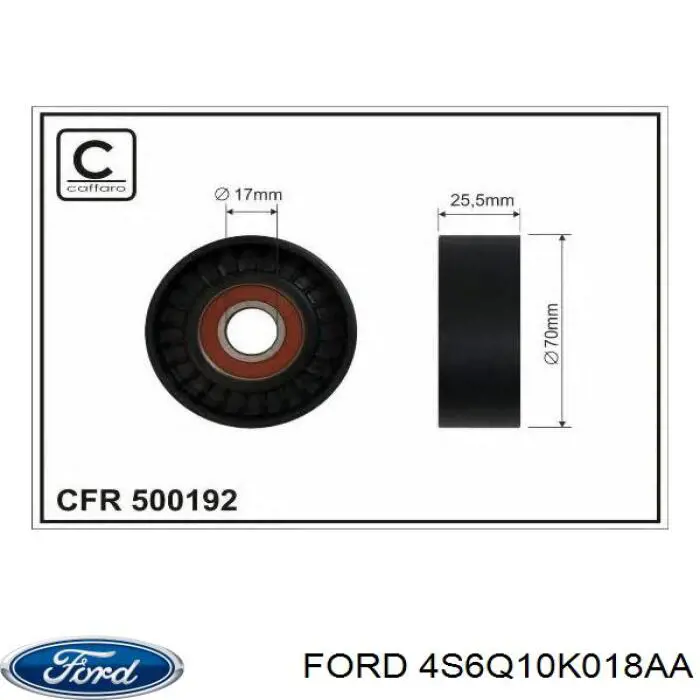 4S6Q 10K018-AA Ford soporte alternador