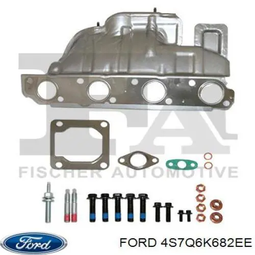 4S7Q6K682EE Ford turbocompresor