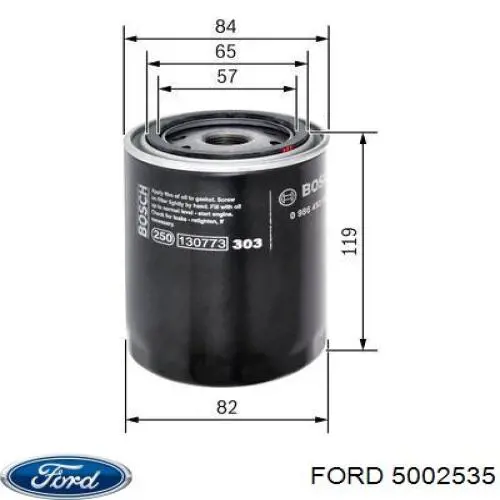 5002535 Ford filtro de aceite