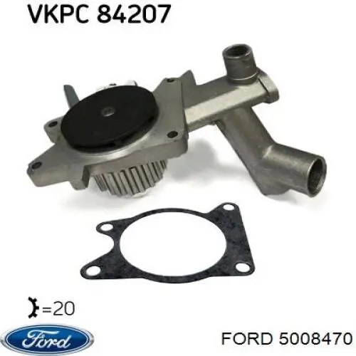 Bomba de agua 1126036 Ford