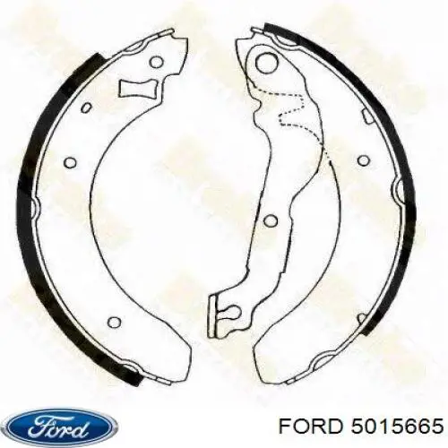 5015665 Ford zapatas de frenos de tambor traseras