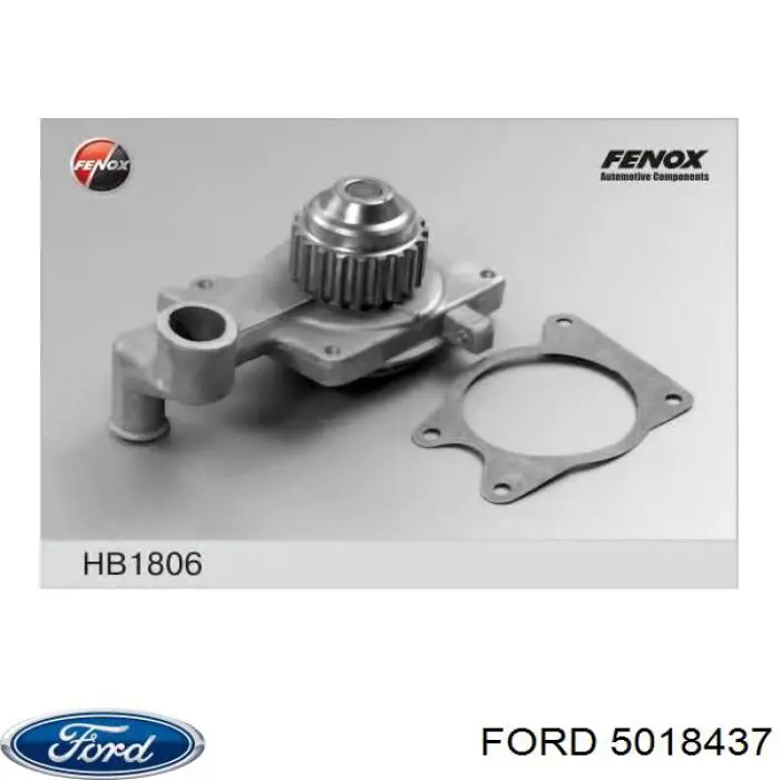 Bomba de agua FORD 5018437