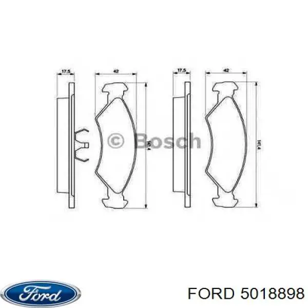 5018898 Ford pastillas de freno delanteras