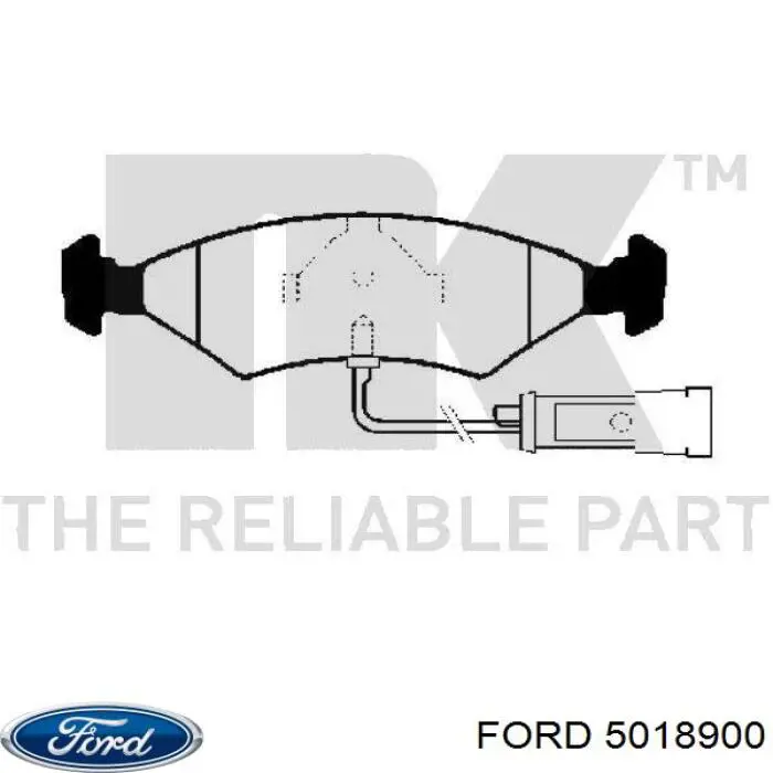 Pastillas de freno delanteras Ford Escort 4 GAF, AWF, ABFT