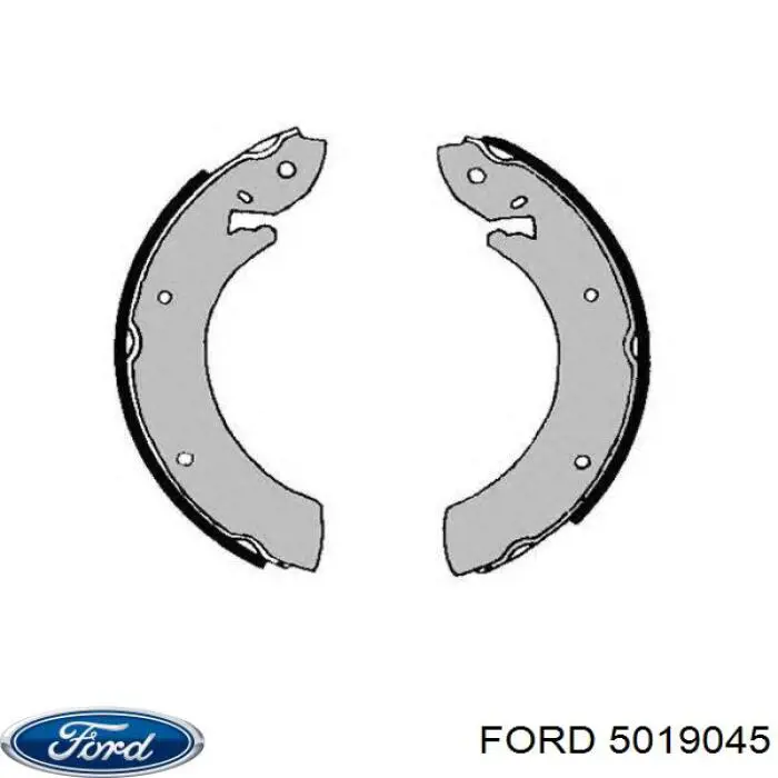 5019045 Ford zapatas de frenos de tambor traseras