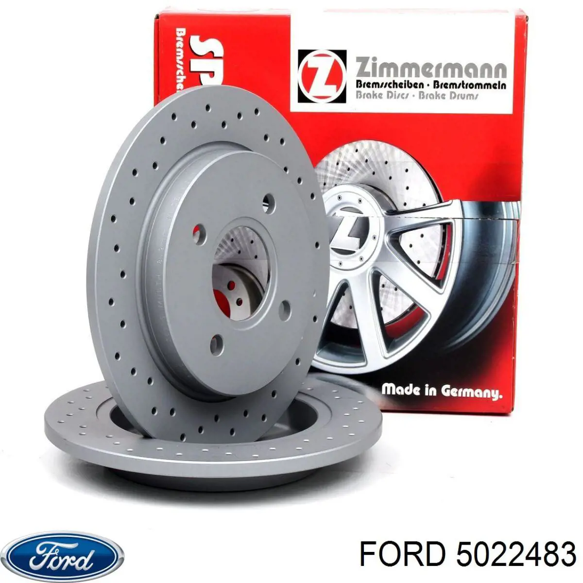 Disco de freno trasero Ford Sierra 1 GBC