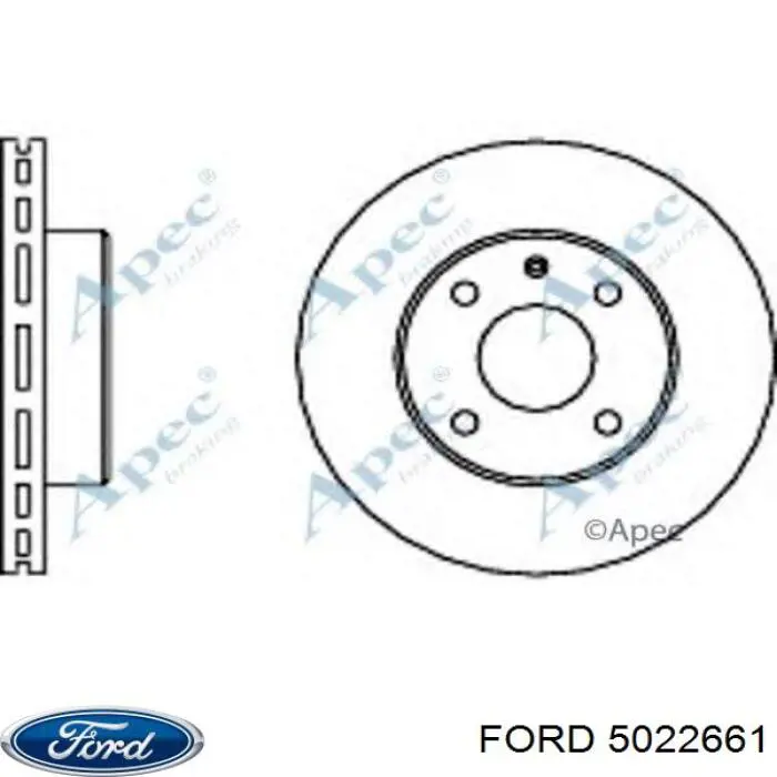 5022661 Ford disco de freno delantero