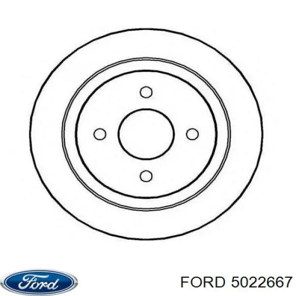 5022667 Ford Freno de disco trasero