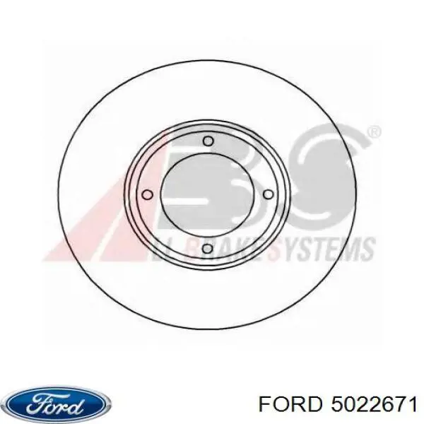 5022671 Ford freno de disco delantero