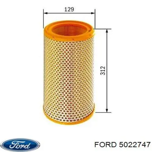 5022747 Ford filtro de aire