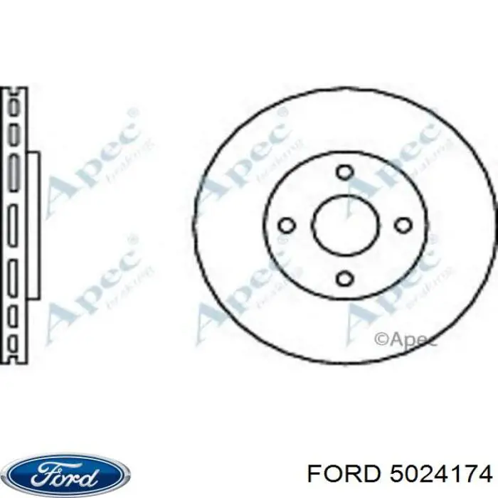 BDR117720 Open Parts disco de freno delantero