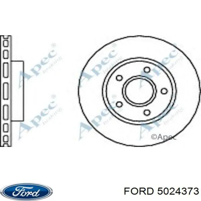 5024373 Ford disco de freno delantero