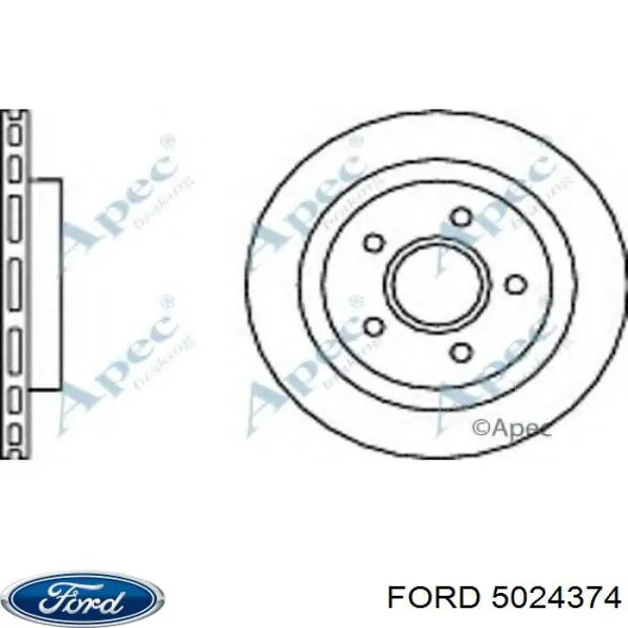 Disco de freno, eje trasero para Ford Scorpio (GGE)