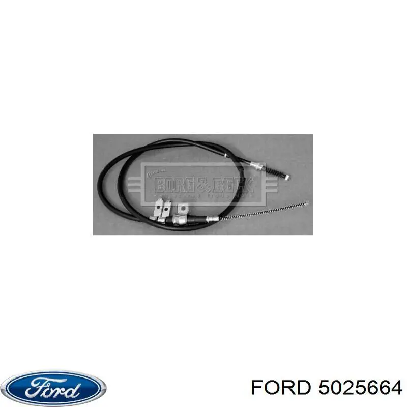 5025664 Ford cable de freno de mano trasero izquierdo