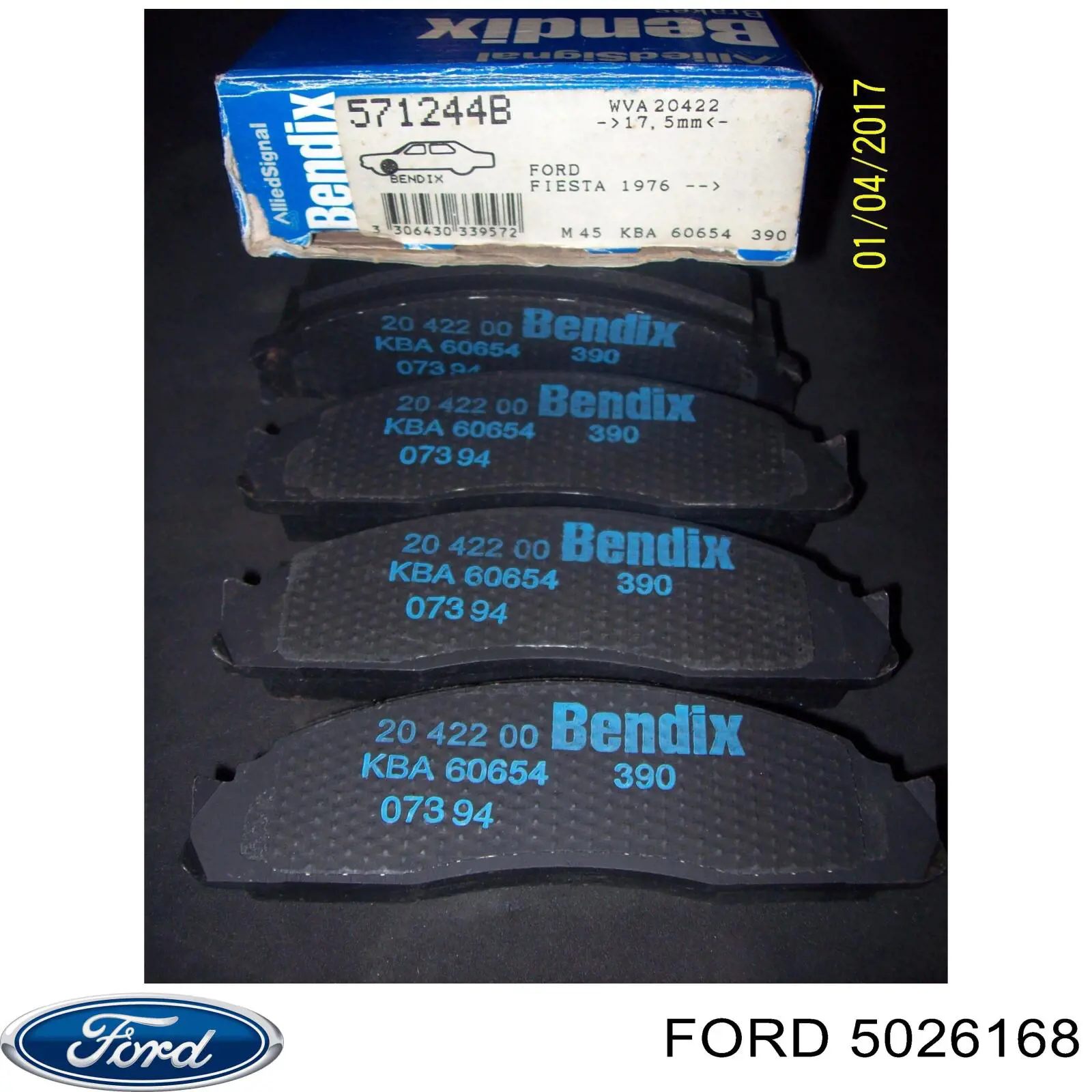 5026168 Ford pastillas de freno delanteras