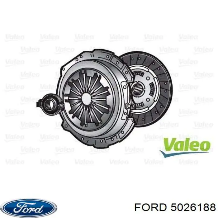 5026188 Ford kit de embrague (3 partes)