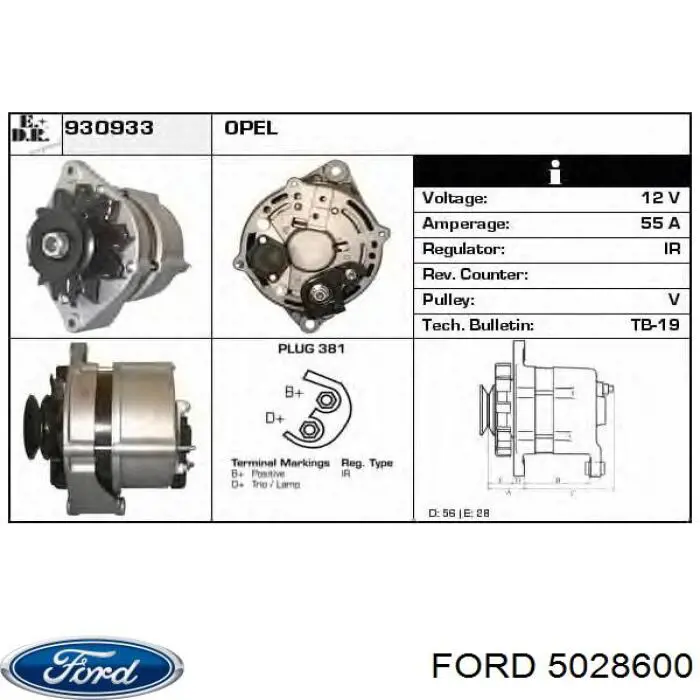 Empaque de culata derecha para Ford Sierra (GBC)