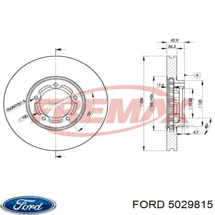 Frenos delanteros Ford 5029815 precio, desde 33,29 EUR