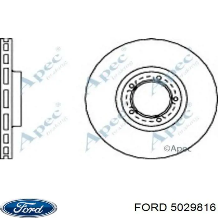 Disco de freno delantero Ford 5029816