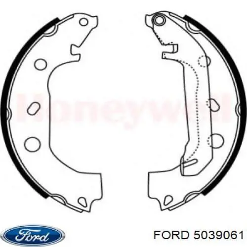 5039061 Ford zapatas de frenos de tambor traseras