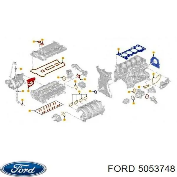Junta anular, cavidad bujía para Ford S-Max (CDR)
