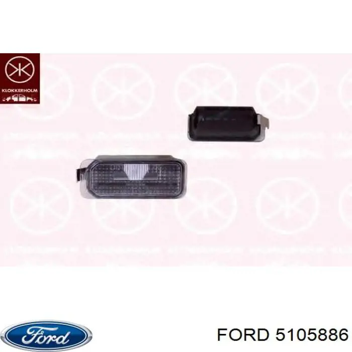 Luz matricula 5105886 Ford