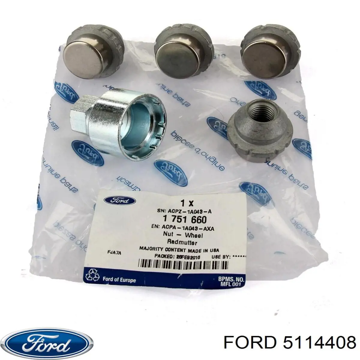 Tuerca de rueda Ford Puma J2K, CF7