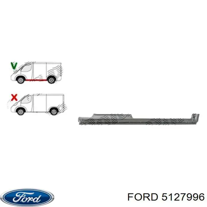 Comprar 5127996 Ford Umbral de puerta, derecha