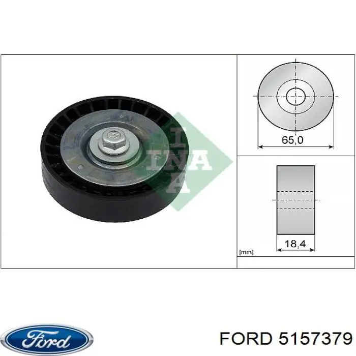 Polea tensora intermedio de correa dentada para Ford Fusion 