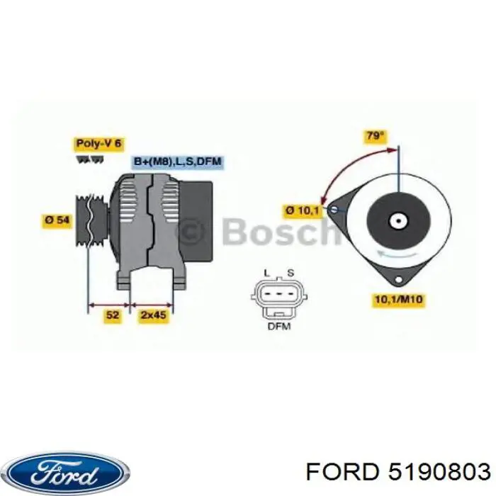 5190803 Ford alternador