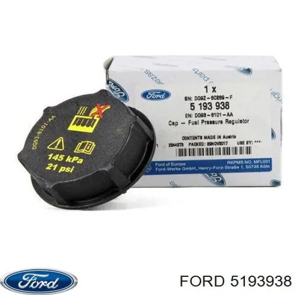 Tapon liquido refrigerante Ford 5193938 precio, desde 3,93 EUR
