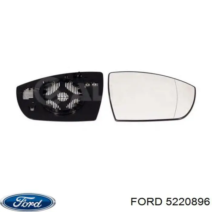 Cristal de retrovisor exterior derecho para Ford Kuga (CBS)