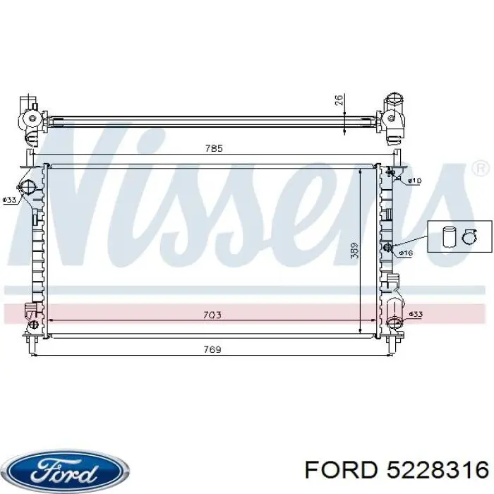 Comprar 5228316 Ford Radiador de auto