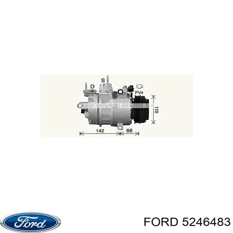 5246483 Ford compresor de aire acondicionado