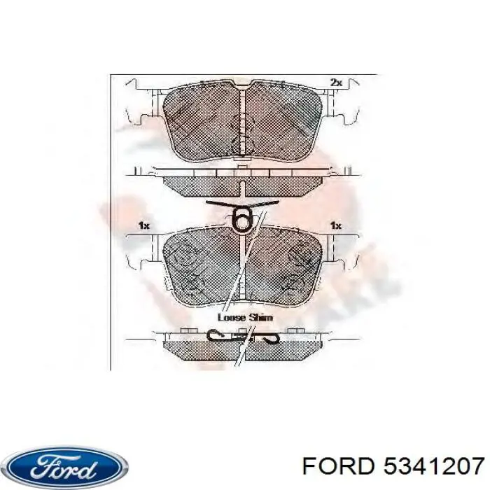 Pastillas traseras de freno Ford 5341207 precio, desde 26,62 EUR