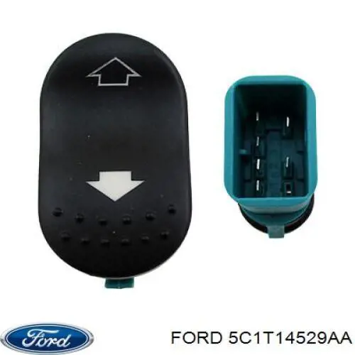 5C1T14529AA Ford Botón de encendido del motor del elevalunas delantero izquierdo