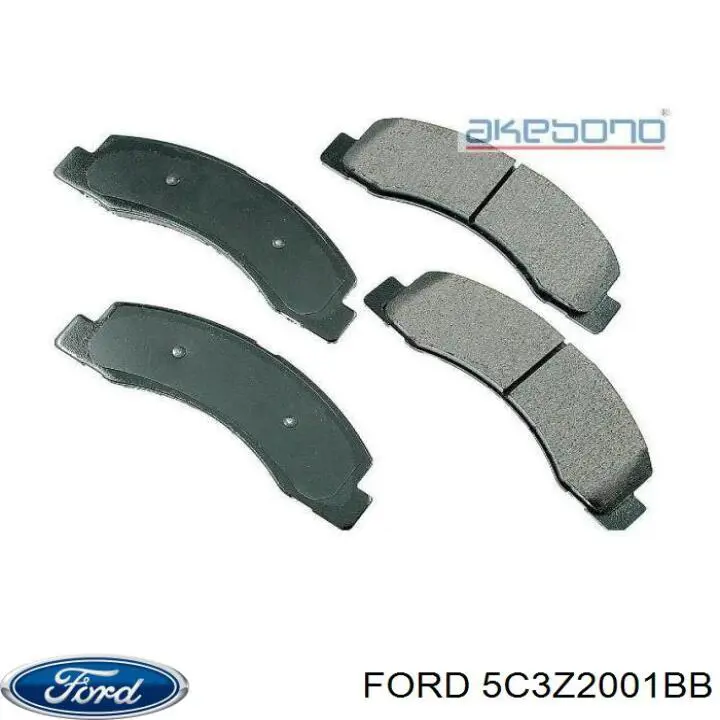 5C3Z2001BB Ford pastillas de freno delanteras