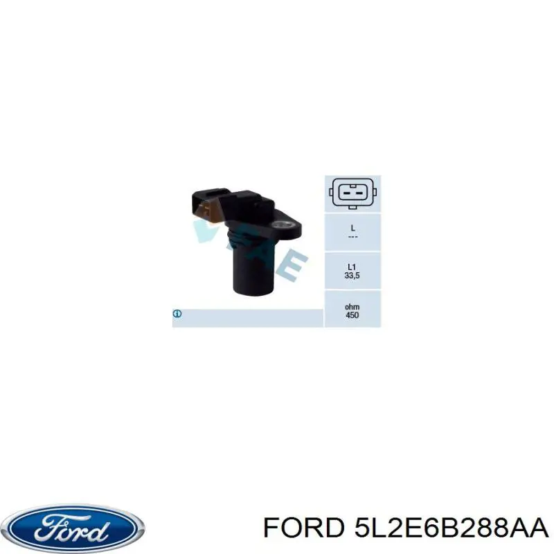 5L2E6B288AA Ford sensor de árbol de levas